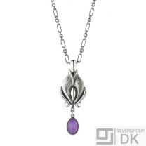 Georg Jensen HERITAGE Pendant Of The Year 2012 with Amethyst - HERITAGE COLLECTION