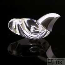 Georg Jensen Small Crystal Flacon/ Perfume Bottle w/ Silver Cap - #1335