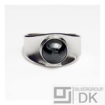 Georg Jensen Silver Ring # 124 with Black Onyx