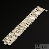 Unique Handmade Sterling Silver Bracelet - Danish Design by Boy Johansen