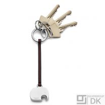 Georg Jensen Elephant Key Ring with Leather Strap