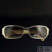 Georg Jensen Sunglasses #1013 Col. B13 Gold and Ivory