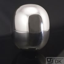 Georg Jensen Silver Bonbonniere - Super Ellipse Egg by Piet Hein #1147A