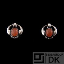 Georg Jensen Ear Clips Of The Year 2006 with Moonstone