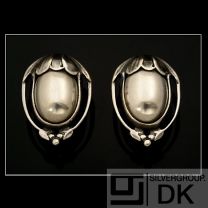 Georg Jensen Ear Clips Of The Year 2010 w. Silver Ball
