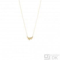 Georg Jensen. 18k Gold Pendant #1551G with Diamonds 0.09ct - Moonlight Grapes