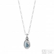 Georg Jensen. Sterling Silver Pendant of the Year with Blue Quartz - Heritage 2023