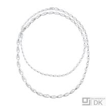 Georg Jensen. Sterling Silver Necklace #652E- REFLECT - 100 cm.