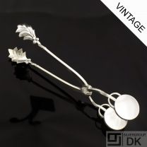 Georg Jensen Silver Ice Tongs - Parallel/ Relief