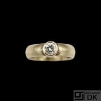 Boy Johansen. 14k Gold Ring 0.47ct. Diamond.