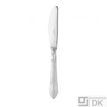 Georg Jensen Silver Dinner Knife, Long Handle, Serrated - Continental/ Antik - NEW