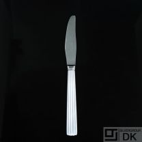 Georg Jensen. Silver Dinner Knife, Long Handle, Serrated - Bernadotte