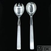 Georg Jensen Silver Salad Serving Set, Large - Bernadotte