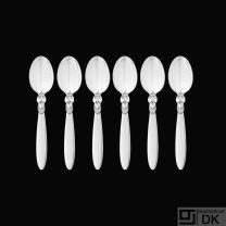 Georg Jensen. Set of six Silver Tea Spoons 033 - Cactus / Kaktus.