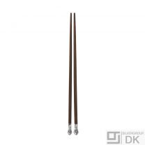 Georg Jensen. A pair of Chopsticks - Acorn/ Konge - New
