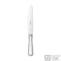 Georg Jensen Silver Luncheon Knife, Short Handle - Old Danish/ Dobbelt Riflet - NEW