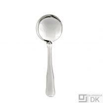 Georg Jensen. Sterling Silver Bouillon Spoon - Old Danish / Dobbelt Riflet - NEW.