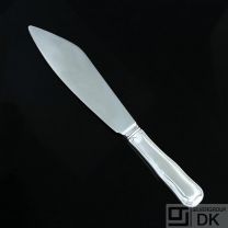 Georg Jensen Silver Cake Knife - Old Danish/ Dobbelt Riflet.