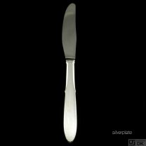 Georg Jensen Hammered Silverplate Dinner Knife, Long Handle 014 - Mermaid - NEW