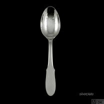 Georg Jensen Hammered Silverplate Large Teaspoon/ Child's Spoon 031 - Mermaid - NEW