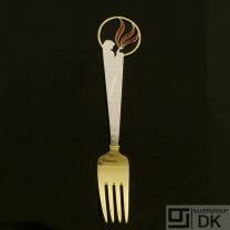 Danish Gilded Christmas Fork, 1933 - A. Michelsen