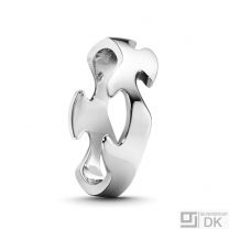 Georg Jensen Fusion Centre Ring - 18 kt. White Gold. #1368 A