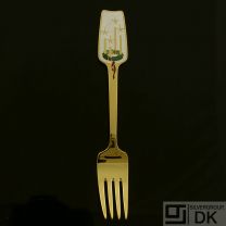 Danish Gilded Christmas Fork, 1949 - A. Michelsen