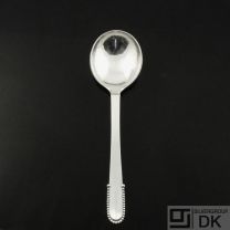 Georg Jensen Silver Bouillon Spoon 053 - Beaded/ Kugle - Vintage