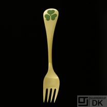 Danish Gilded Silver Fork of the Year, 1979 - VINTAGE