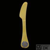 Georg Jensen Gilded Silver Knife of the Year - 1980