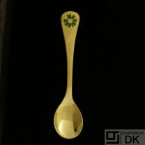 Danish Gilded Silver Coffee Spoon of the Year, 1982 - VINTAGE