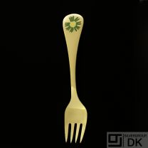 Danish Gilded Silver Fork of the Year, 1982 - VINTAGE