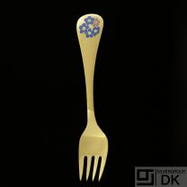 Georg Jensen Gilded Silver Fork of the Year - 1983
