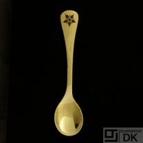 Danish Gilded Silver Coffee Spoon of the Year, 1984 - VINTAGE