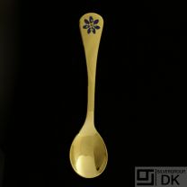 Danish Gilded Silver Coffee Spoon of the Year, 1986 - VINTAGE