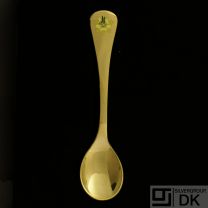 Danish Gilded Silver Coffee Spoon of the Year, 1991 - VINTAGE