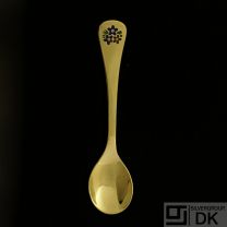 Danish Gilded Silver Coffee Spoon of the Year, 1992 - VINTAGE