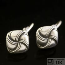 Danish Silver Cufflinks - Unbranded - VINTAGE