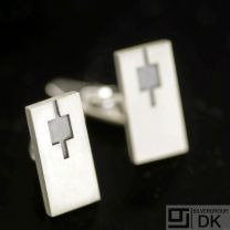 Danish Silver Cuff Links - N. E. From - VINTAGE