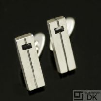 Danish Silver Cufflinks - N. E. From -VINTAGE