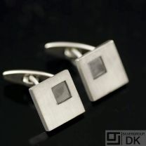 Danish Silver Cufflinks - N. E. From - VINTAGE -
