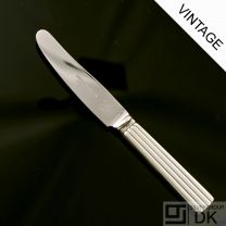 Georg Jensen Silver Travel Knife w/ Leather Sheath - Bernadotte - VINTAGE