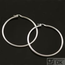 Silver Earrings/ Ear hoops - Made in Italy