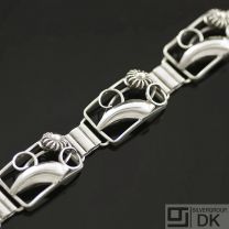 Danish Vintage Silver Bracelet   -   Unbranded