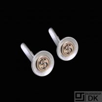 A. Michelsen. Sterling Silver Cufflinks with 14k Gold.