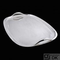 A.F. Rasmussen. Large Sterling Silver two handled Serving Tray #508A. 