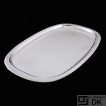 A.F. Rasmussen - Denmark. Large Sterling Silver Serving Tray #520. 