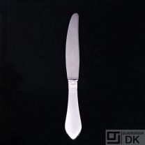 Georg Jensen. Silver Luncheon Knife, Short Handle, Serrated. 026 - Continental / Antik