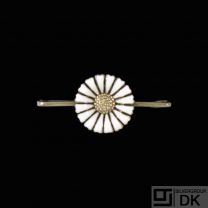 A. Michelsen. Gold plated Silver Daisy Pin Brooch.