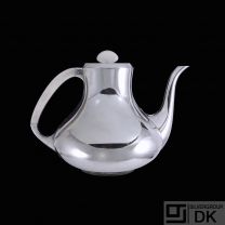 A.F. Rasmussen - Denmark. Sterling Silver Tea Pot #104.